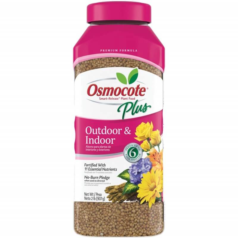 Bottle of Osmocote Plus Outdoor and Indoor slow-release plant food